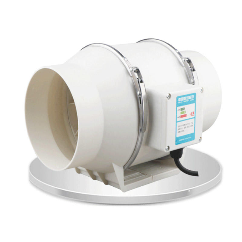 Ventilador de reforço de duto em linha para hidroponia e ventilação com efeito de estufa